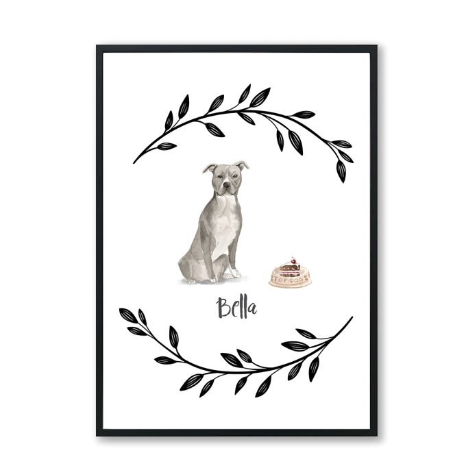 Personalised American Staffordshire Terrier